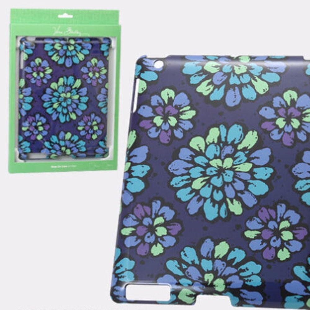 🌼 Vera Bradley Indigo Pop Floral Snap-On Case for Ipad NIB